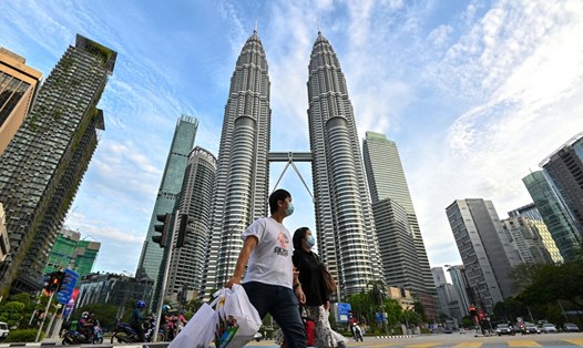 Tháp đôi Petronas ở thủ đô Kuala Lumpur, Malaysia. Ảnh: Xinhua