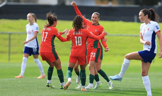 Đối thủ tuyển nữ Việt Nam - tuyển nữ Bồ Đào Nha thua Na Uy ở trận giao hữu cuối cùng trước World Cup 2023. Ảnh: LĐBĐ Bồ Đào Nha