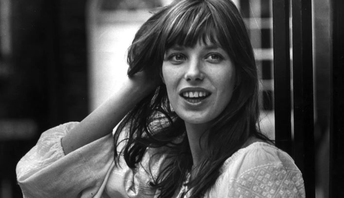 Jane Birkin thời trẻ. Ảnh chụp màn hình