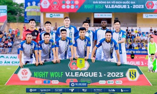 Sông Lam Nghệ An thi đấu thăng hoa trong những vòng đấu đã qua ở V.League 2023. Ảnh: CLB SLNA
