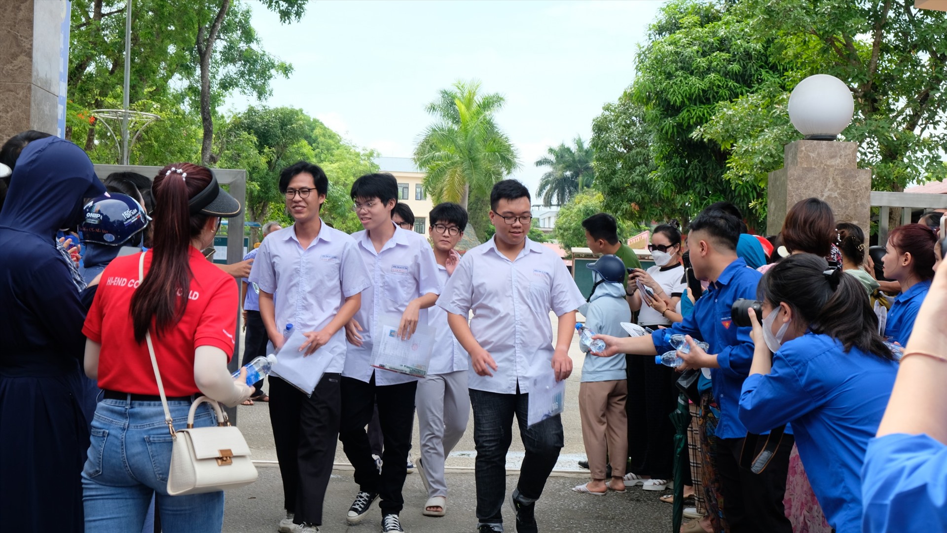 Thí sinh dự kỳ thi THPT năm 2023 tại Thanh Hóa. Ảnh: Minh Hoàng