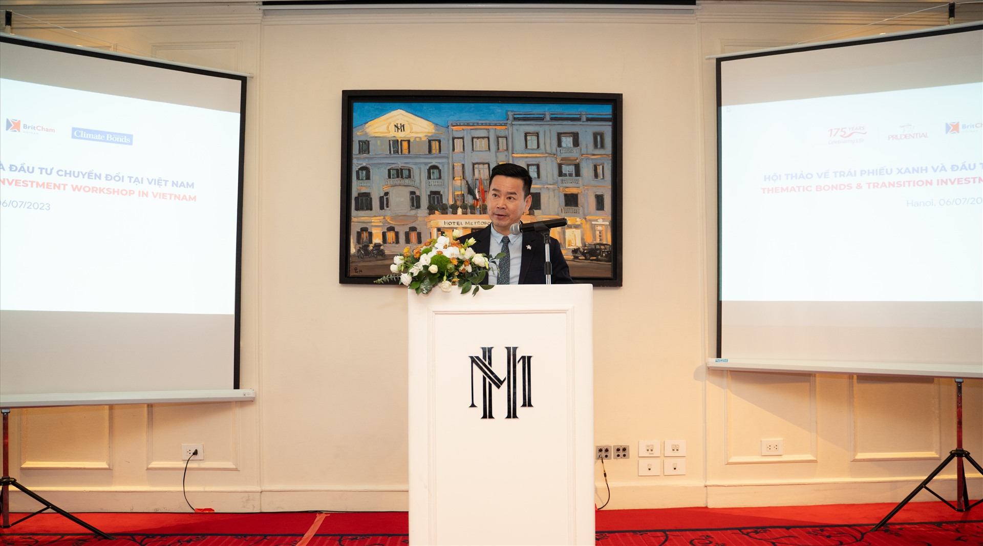 Ông Phương Tiến Minh, Tổng Giám đốc Prudential Việt Nam chia sẻ buổi hội thảo này là một nỗ lực tiếp theo của Prudential nhằm khẳng định mối quan tâm của Prudential đối với sự phát triển bền vững của thị trường Việt Nam.Nguồn ảnh: Prudential 