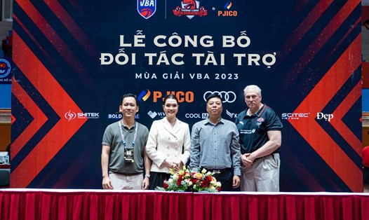 Thang Long Warriors có nhiều nhà tài trợ, đối tác đồng hành với tham vọng bay cao tại VBA 2023. Ảnh: Thang Long Warriors