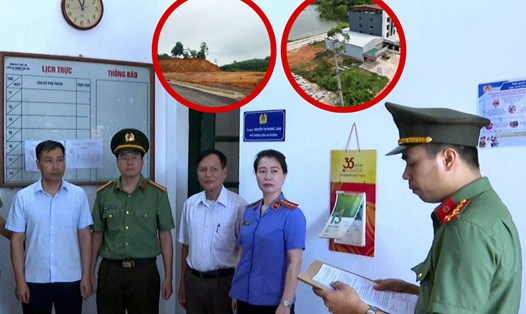 Nguyên Chủ tịch UBND thị xã Phú Thọ và nhiều lãnh đạo, cán bộ khác bị bắt vì sai phạm liên quan đến đất đai. Ảnh: Công an tỉnh Phú Thọ.