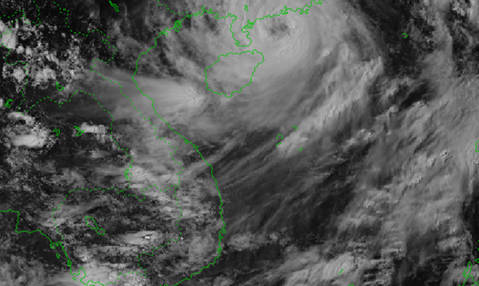Hình ảnh bão số 1 Talim vừa ảnh hưởng đến nước ta. Nguồn: Trung tâm Dự báo KTTVQG.
