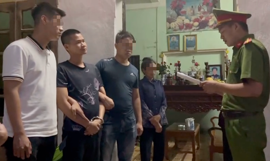 Đối tượng Lê Văn Công bị bắt giữ. Ảnh: Công an TP Hà Nội