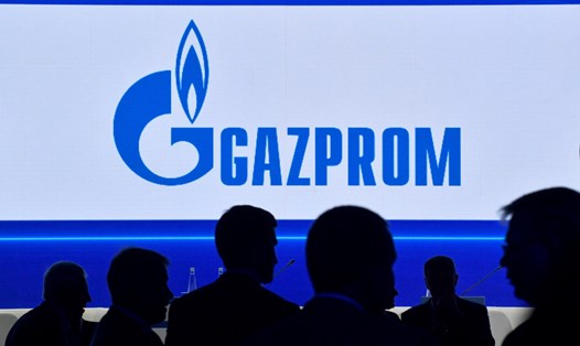 Logo của Gazprom Nga. Ảnh: AFP