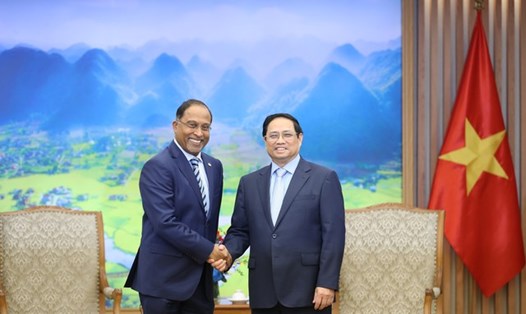 Thủ tướng Chính phủ Phạm Minh Chính đã tiếp Bộ trưởng Ngoại giao Malaysia, Thượng Nghị sĩ Zambry Abdul Kadir. Ảnh: VGP