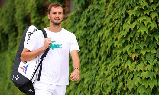 Daniil Medvedev tự tin bước vào tranh tài tại Wimbledon 2023. Ảnh: Wimbledon