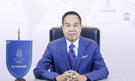 Chủ tịch Liên đoàn bóng đá Thái Lan Somyot từ chức sau 8 năm cầm quyền. Ảnh: FAT