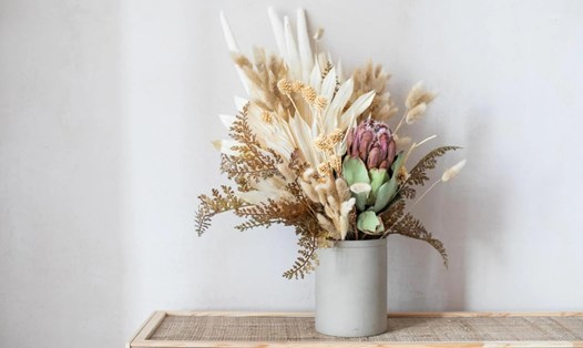 Sử dụng hoa khô vừa giúp làm đẹp không gian nhà vừa mang đến mùi hương thơm mát, dễ chịu. Ảnh: Pixabay