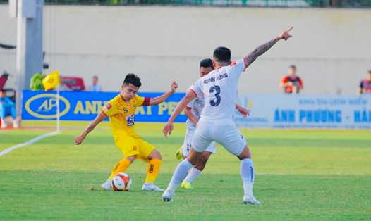 Câu lạc bộ Thanh Hoá để thua 0-1 trước Hải Phòng tại vòng 13 V.League 2023. Ảnh: Minh Dân