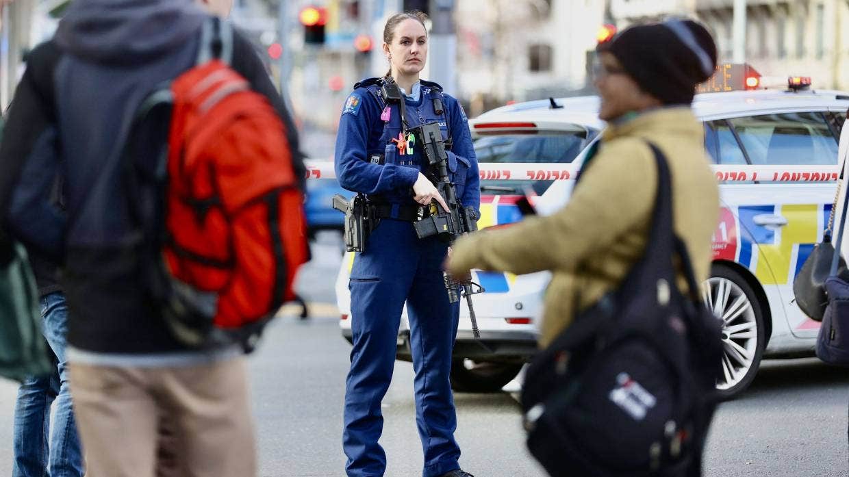 An ninh được tăng cường trước lễ khai mạc World Cup 2023 sau khi xảy ra vụ nổ súng ở Auckland. Ảnh: Stuff