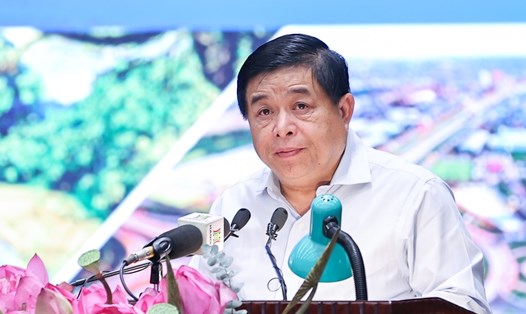 Bộ trưởng Bộ Kế hoạch và Đầu tư Nguyễn Chí Dũng phát biểu. Ảnh: VGP
