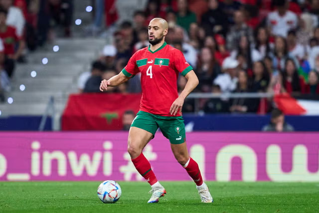 Sofyan Amrabat có màn trình diễn ấn tượng tại World Cup 2022.  Ảnh: AFP
