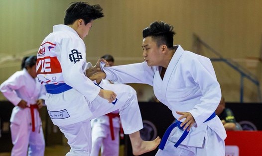 Đội tuyển jujitsu Việt Nam đã kết thúc giải jujitsu vô địch thế giới 2023 ở Mông Cổ. Ảnh: JJAU 