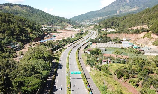 Dự án cao tốc Liên Khương - Đà Lạt ở tỉnh Lâm Đồng. Ảnh: Phan Tuấn