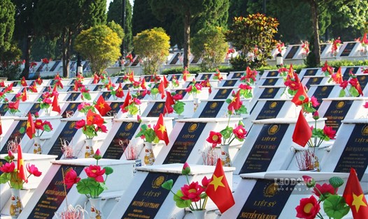 Nghĩa trang Liệt sĩ Quốc gia Vị Xuyên. Ảnh: Nguyễn Tùng