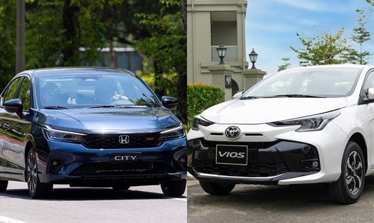 Toyota Vios và Honda City là hai mẫu xe sedan hạng B cạnh tranh nhau tại thị trường Việt Nam. Ảnh: Lâm Anh