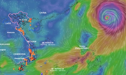 Trong 1 tháng tới dải hội tụ nhiệt đới tiếp tục hoạt động và có khả năng hình thành bão trên Biển Đông. Ảnh minh hoạ: VNDMS. 