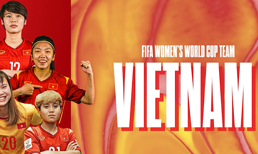 AFC cổ động tinh thần tuyển nữ Việt Nam trước thềm World Cup nữ 2023. Ảnh cắt từ video