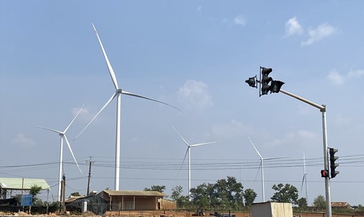 Một dự án điện gió ngừng quay ở huyện Chư Prông, Gia Lai. Ảnh: Thanh Tuấn 