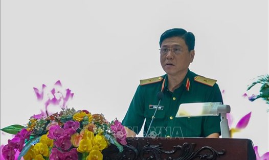 Thiếu tướng Huỳnh Văn Ngon được bổ nhiệm giữ chức Phó Chính ủy Quân khu 9. Ảnh: TTXVN
