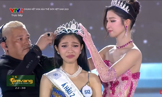 Huỳnh Minh Kiên trở thành Á hậu 2 Miss World Việt Nam 2023. Ảnh: Chụp màn hình