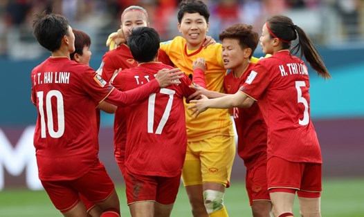 Tuyển nữ Việt Nam từng bước vượt qua thử thách tại World Cup nữ 2023. Ảnh: VFF