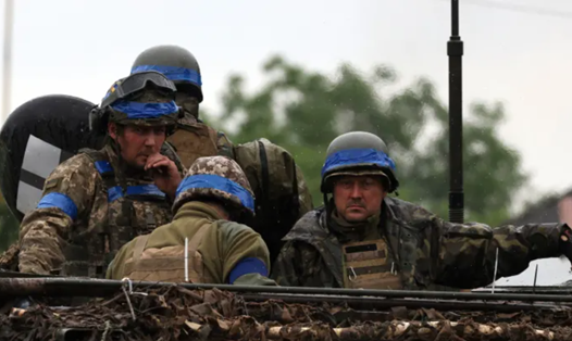 Binh sĩ Ukraina ở tỉnh Zaporizhzhia, ngày 11.6.2023. Ảnh: AFP