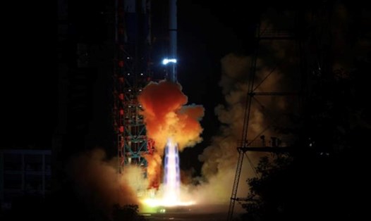 Trung Quốc đã hoàn thành một cuộc thử nghiệm tên lửa vũ trụ mới vào cuối tuần qua. Ảnh: Tân Hoa Xã