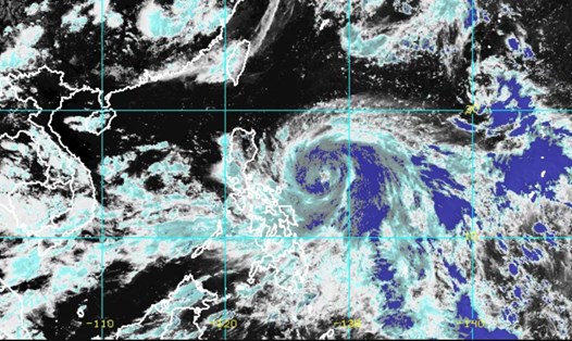 Bão Doksuri có thể mạnh lên thành siêu bão vào ngày 26.7. Ảnh: PASAGA