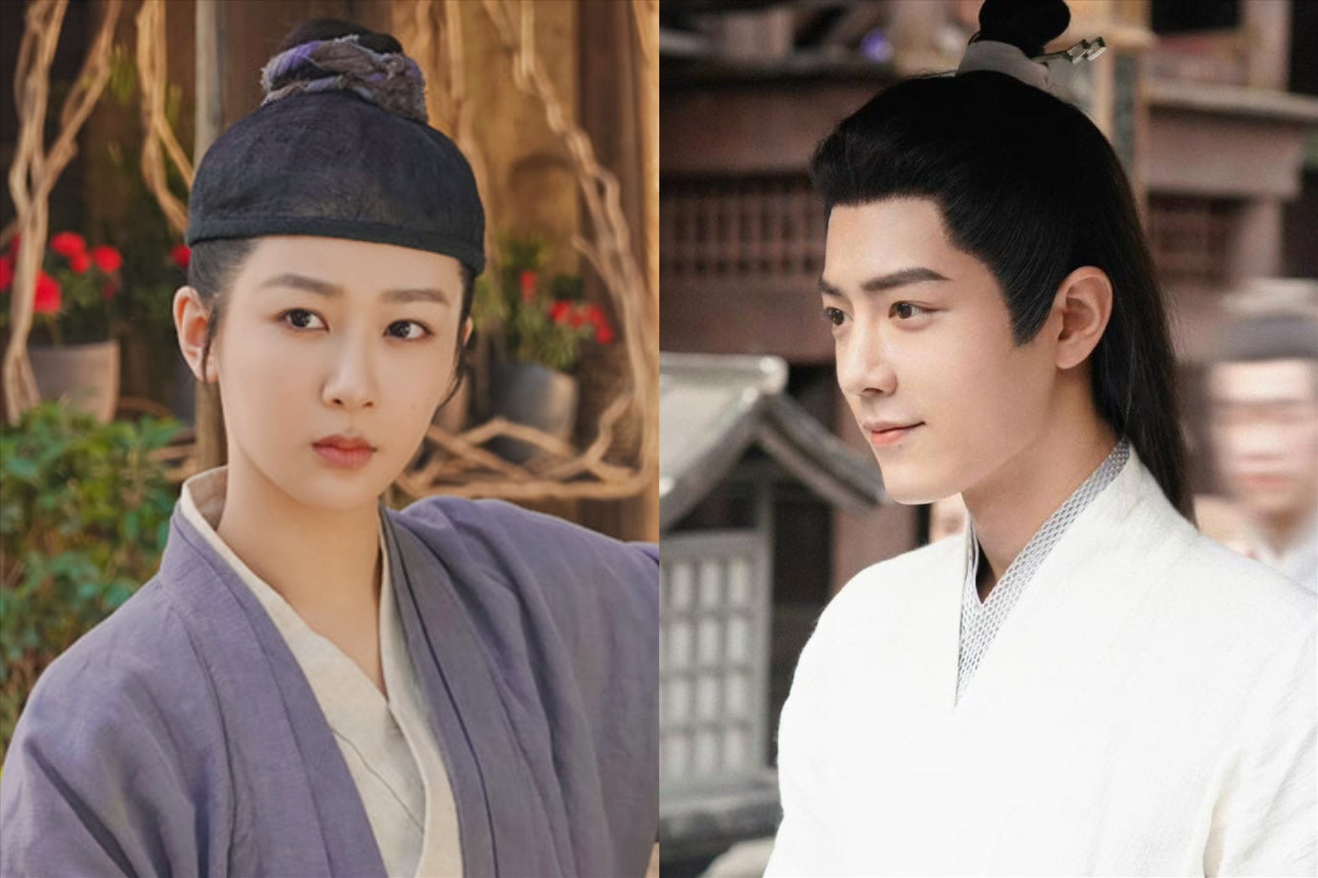 Dương Tử trong "Trường tương tư" và Tiêu Chiến trong "Ngọc cốt dao". Ảnh: Nhà sản xuất
