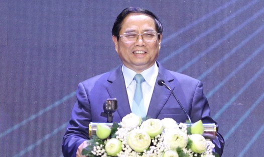 Thủ tướng Phạm Minh Chính phát biểu tại hội nghị. Ảnh: N.P