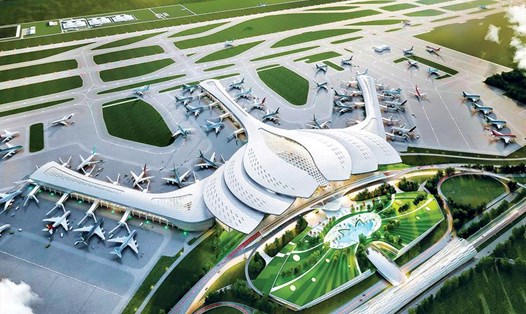 5.10 là gói thầu lớn nhất trong giai đoạn I của dự án Sân bay quốc tế Long Thành với quy mô 35.233 tỉ đồng. Ảnh: Bộ GTVT 