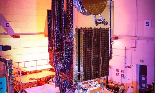 Vệ tinh Jupiter 3 do Maxar Technologies chế tạo trước khi được SpaceX phóng lên quỹ đạo vào ngày 26.7. Ảnh: Maxar Technologies