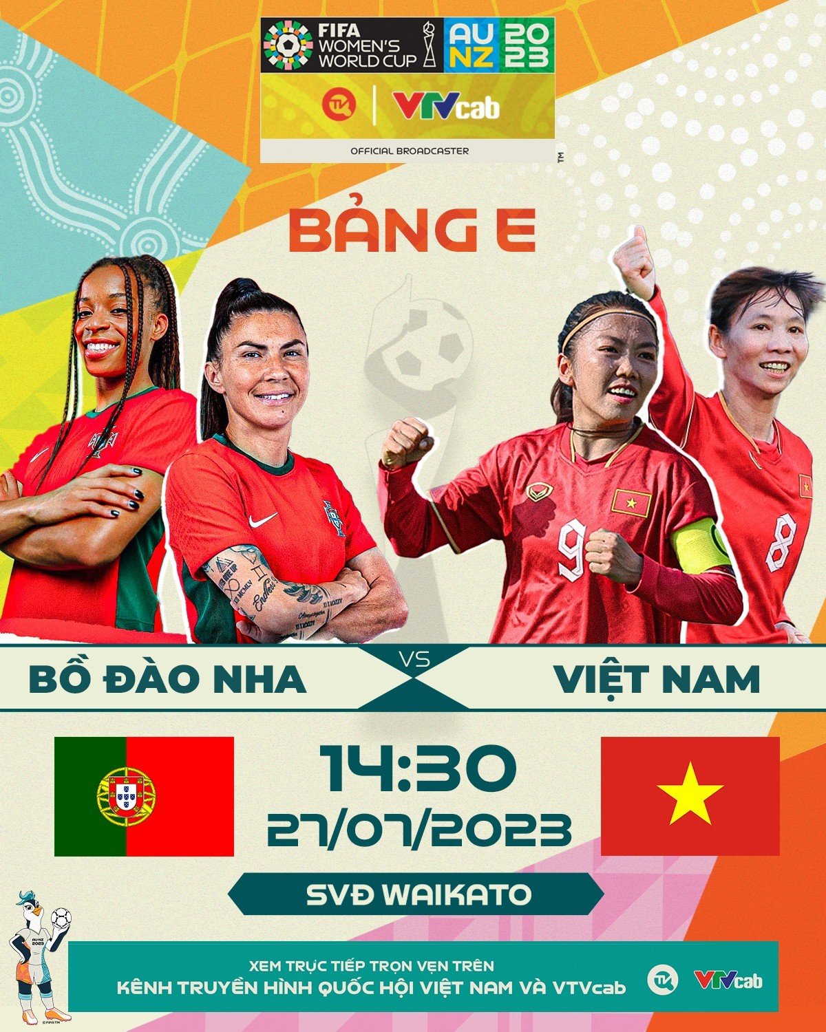 VTVcab trực tiếp tuyển nữ Việt Nam- tuyển nữ Bồ Đào Nha. Ảnh L.K