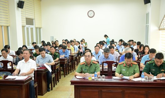 Ủy ban Kiểm tra Tỉnh ủy Ninh Bình tổ chức Hội nghị sơ kết công tác kiểm tra, giám sát 6 tháng đầu năm và triển khai nhiệm vụ 6 tháng cuối năm 2023. Ảnh: Diệu Anh
