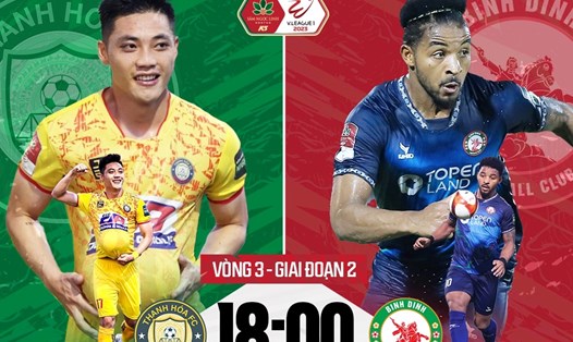 Thanh Hoá chạm trán Bình Định tại vòng 3 giai đoạn 2 V.League 2023. Ảnh: FPT Play