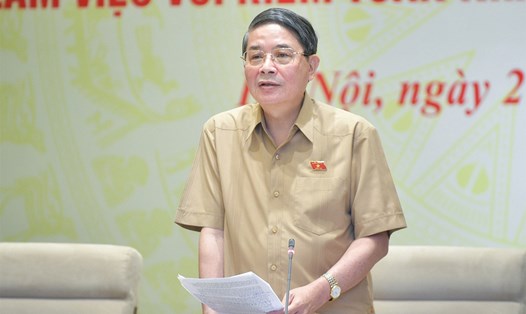 Phó Chủ tịch Quốc hội Nguyễn Đức Hải chủ trì làm việc với Kiểm toán Nhà nước và Thanh tra Chính phủ. Ảnh: VPQH