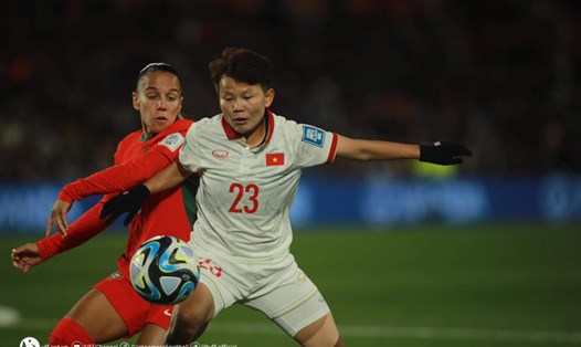 Tuyển nữ Việt Nam thua 0-2 trước Bồ Đào Nha. Ảnh: Hoàng Công