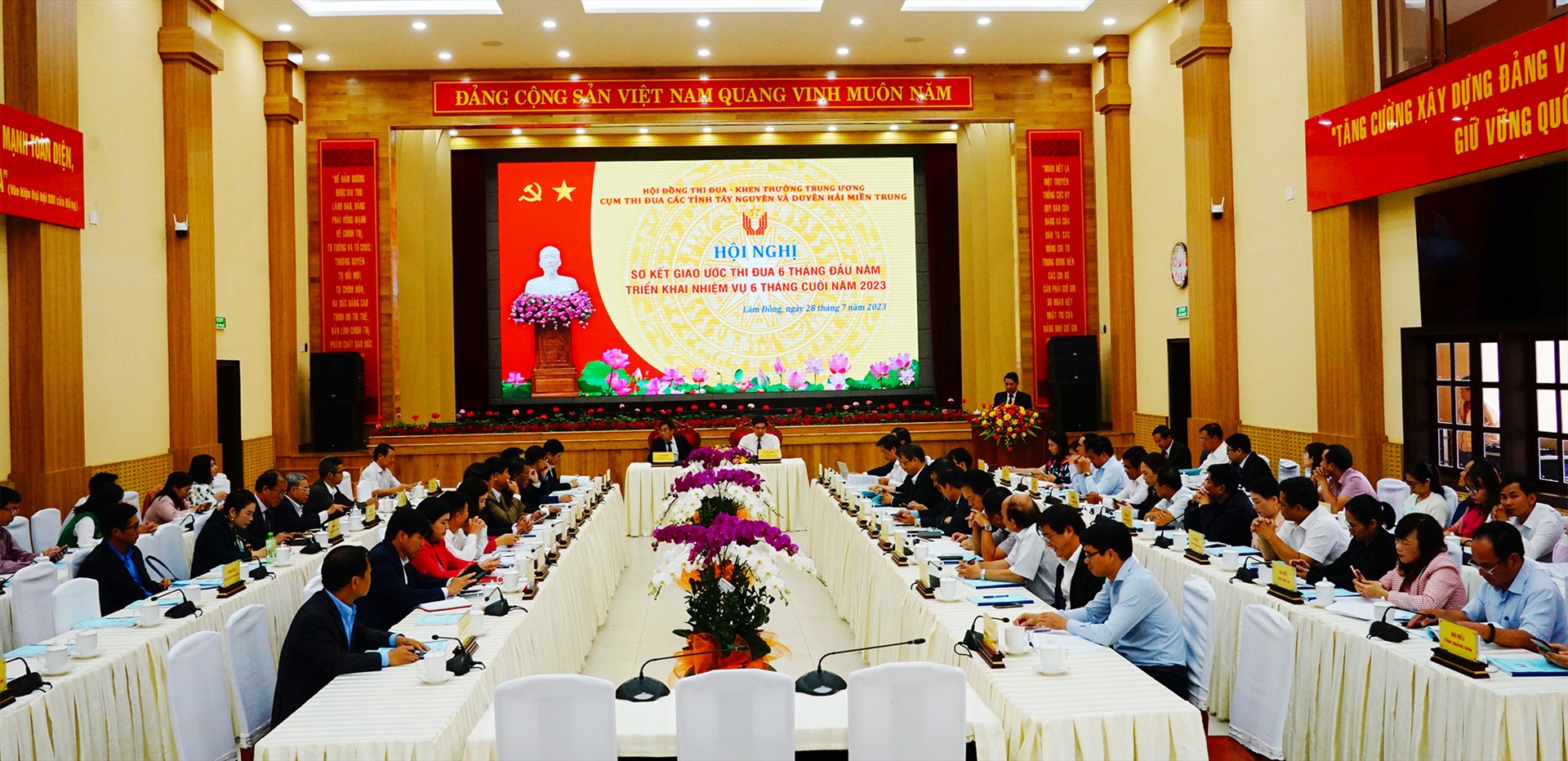 Quang cảnh hội nghị tai tỉnh Lâm Đồng. Ảnh: Minh Đạo