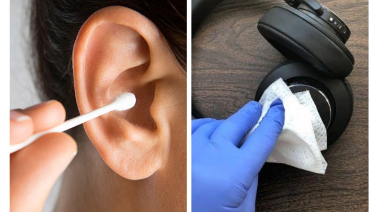 Vệ sinh tai và các sản phẩm chạm vào tai để ngừa mụn đầu đen. Ảnh đồ họa: Hàn Lâm