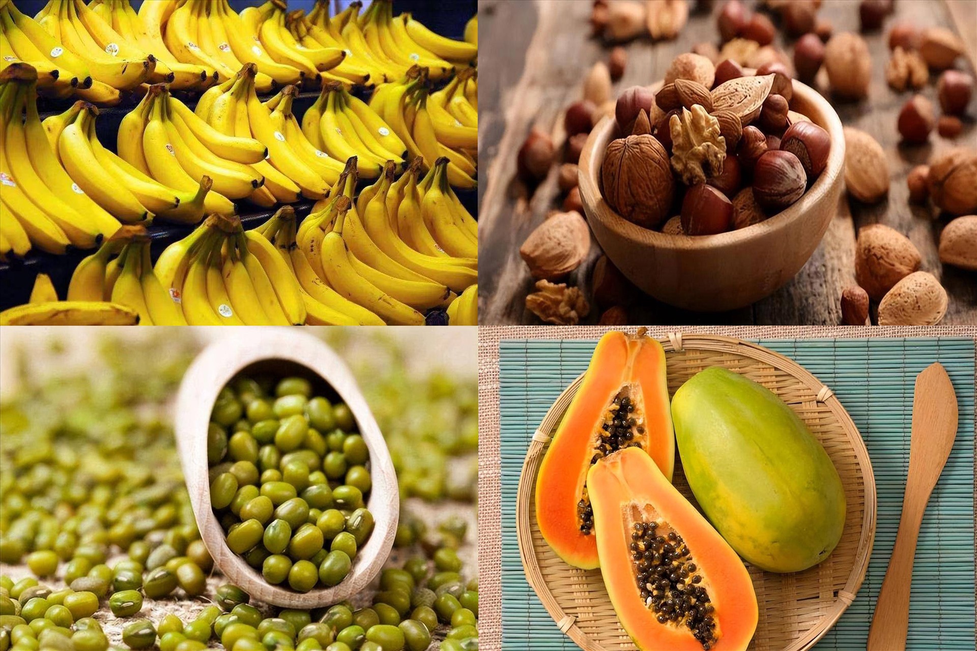 Bổ sung thực phẩm giàu kali rất tốt cho sức khoẻ người cao tuổi. Đồ hoạ: Hạ Mây