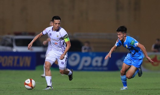 Câu lạc bộ Hà Nội giành chiến thắng 1-0 trước Nam Định. Ảnh: Minh Dân