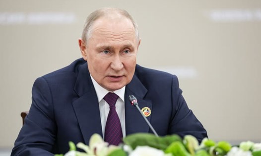 Tổng thống Nga Vladimir Putin. Ảnh: Website Russia–Africa Summit