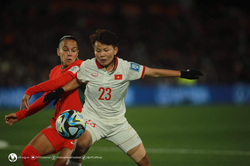 Tuyển nữ Việt Nam thua 0-2 trước Bồ Đào Nha. Ảnh: Hoàng Công 