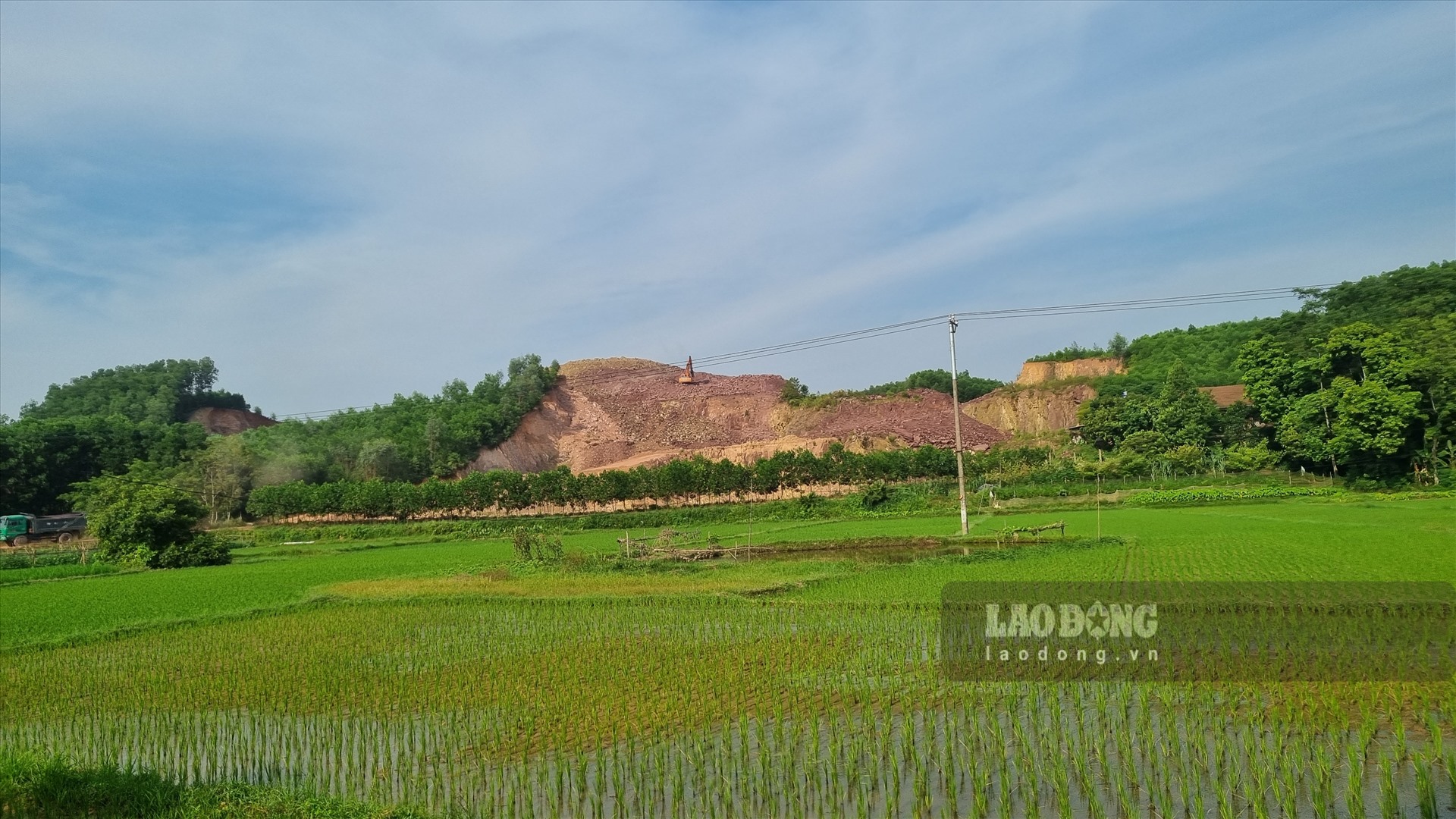Một điểm mỏ trên địa phận xóm Vực Giảng, xã Tân Hòa (Phú Bình).