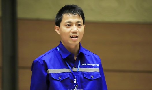 Anh Nguyễn Đức Đại, công nhân Công ty Than Mạo Khê. Ảnh: Hải Nguyễn.
