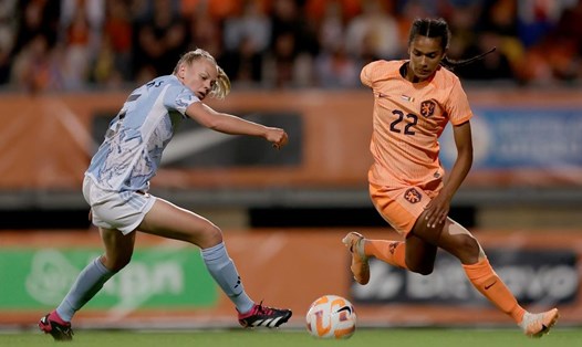 Tuyển nữ Hà Lan có trận thắng 5-0 trước khi bước vào thi đấu tại World Cup 2023, nơi họ sẽ gặp tuyển nữ Việt Nam, Bồ Đào Nha và Mỹ ở vòng bảng. Ảnh: KNVB